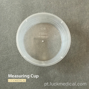 Uso médico de copo de medição trasparente 60ml/90ml/150ml